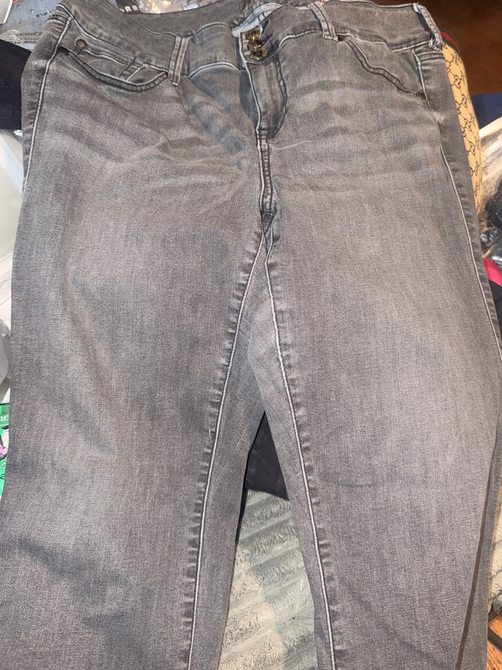 Torrid Gray Jeggings with loose ankle hem
